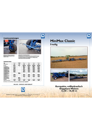 Rulli per prati e campi agricoli DAL-BO MiniMax Classic 14.3