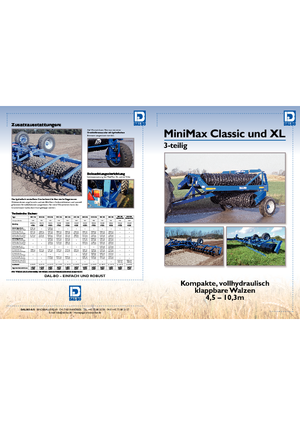 Rulli per prati e campi agricoli DAL-BO MiniMax Classic 12.3 XL