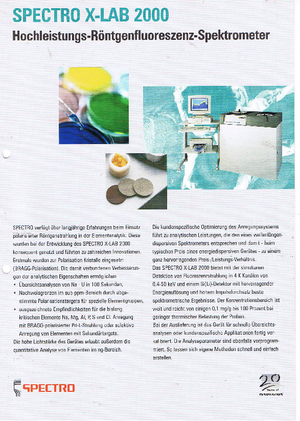 Analizzatori di metalli Spectro Spectro X-LAB 2000