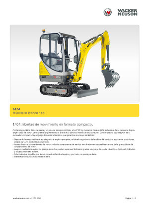 Miniescavatori Neuson 1404