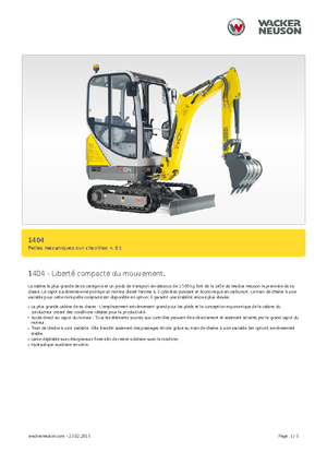 Miniescavatori Neuson 1404