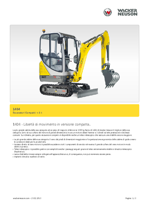 Miniescavatori Neuson 1404