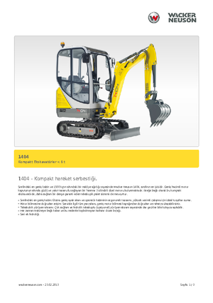 Miniescavatori Neuson 1404