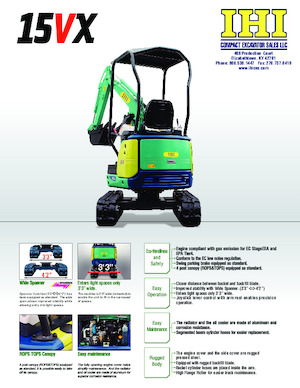 Miniescavatori IHI 15VX
