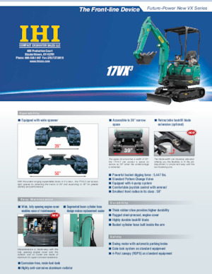 Miniescavatori IHI 17VX-3