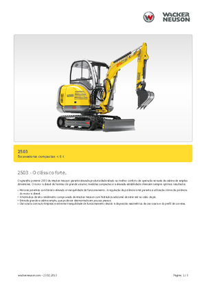 Miniescavatori Neuson 2503