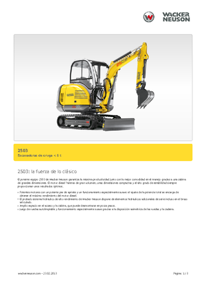 Miniescavatori Neuson 2503