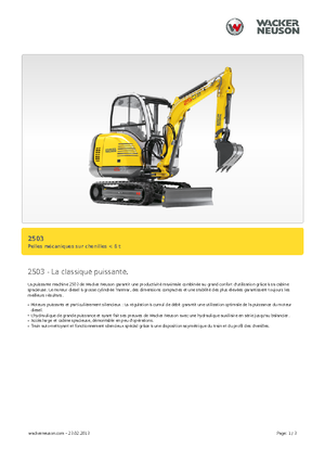 Miniescavatori Neuson 2503