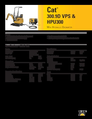 Miniescavatori Caterpillar 300.9D VPS 