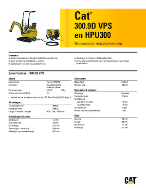 Miniescavatori Caterpillar 300.9D VPS 