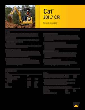 Miniescavatori Caterpillar 301.7 CR