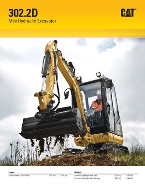 Miniescavatori Caterpillar 302.2D