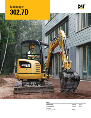 Miniescavatori Caterpillar 302.7D