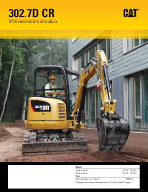 Miniescavatori Caterpillar 302.7D CR