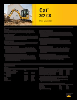 Miniescavatori Caterpillar 302 CR