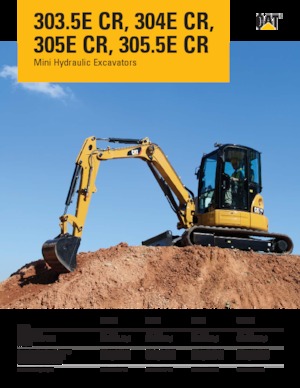Miniescavatori Caterpillar 303.5E CR