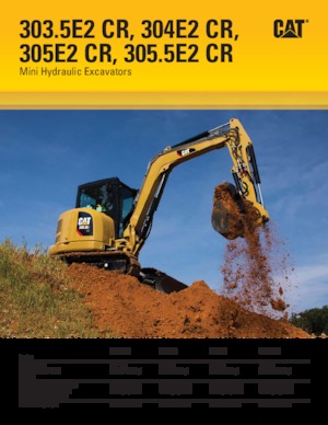 Miniescavatori Caterpillar 303.5E2 CR