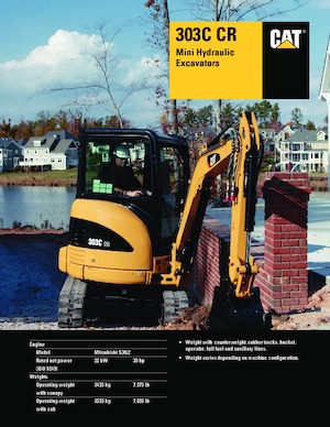 Miniescavatori Caterpillar 303C