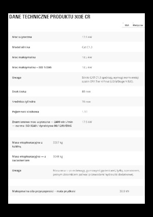 Miniescavatori Caterpillar 303E CR