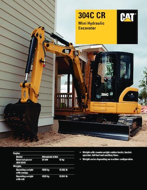Miniescavatori Caterpillar 304C