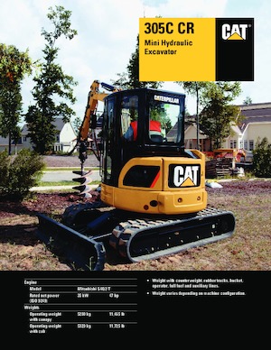 Miniescavatori Caterpillar 305C