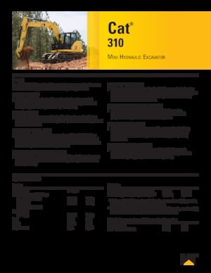 Escavatori cingolati Caterpillar 310