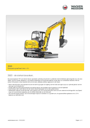 Miniescavatori Neuson 3503