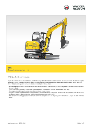 Miniescavatori Neuson 3503