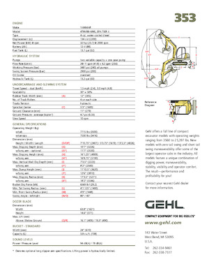 Miniescavatori Gehl 353