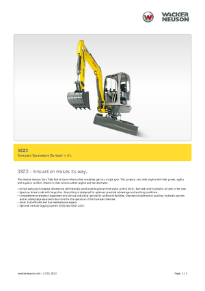 Miniescavatori Wacker Neuson 38 Z 3