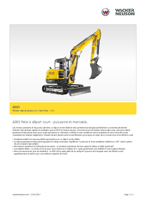 Miniescavatori Wacker Neuson 6003