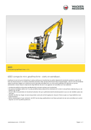 Miniescavatori Wacker Neuson 6003