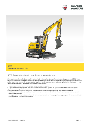 Miniescavatori Wacker Neuson 6003