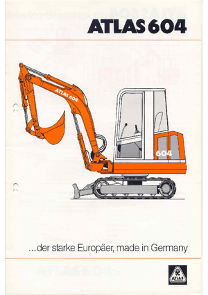 Miniescavatori Atlas 604