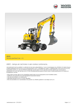 Escavatori gommati Neuson 6503