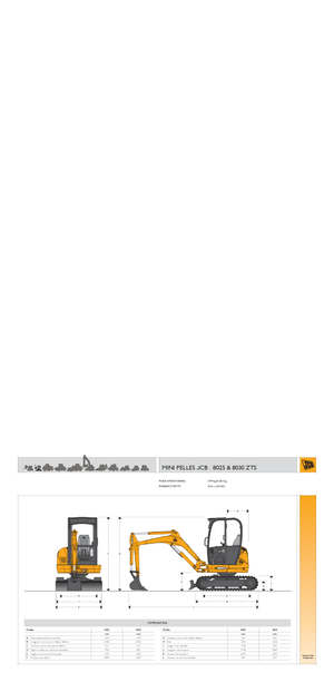 Miniescavatori JCB 8025 ZTS