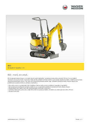Miniescavatori Neuson 803