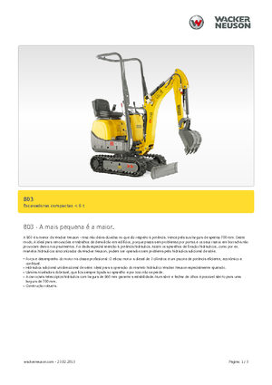 Miniescavatori Neuson 803