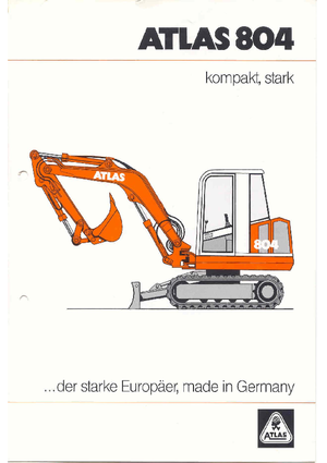 Escavatori gommati Atlas 804