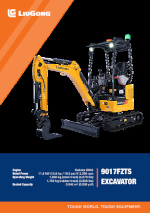 Miniescavatori Liugong 9017FZTS