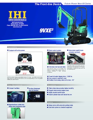 Miniescavatori Kato 9VX-3 Electric