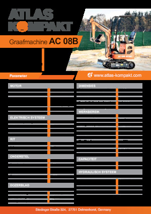 Miniescavatori Atlas Kompakt AC 08B