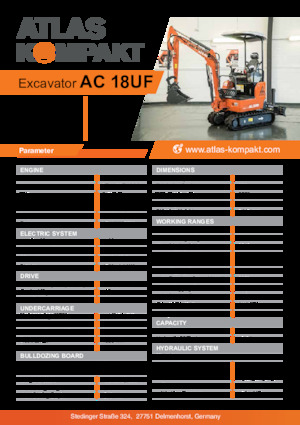 Miniescavatori Atlas Kompakt AC 18UF