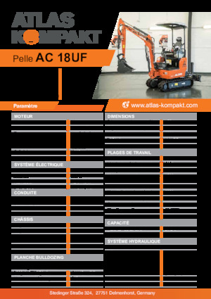 Miniescavatori Atlas Kompakt AC 18UF