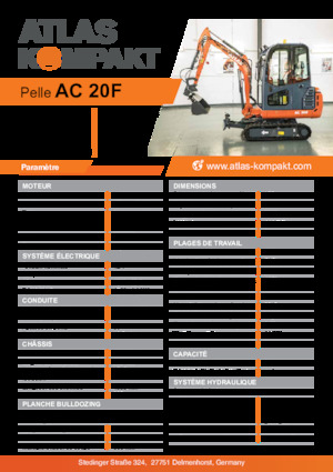 Miniescavatori Atlas Kompakt AC 20F