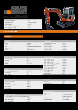 Miniescavatori Atlas Kompakt AC 25B