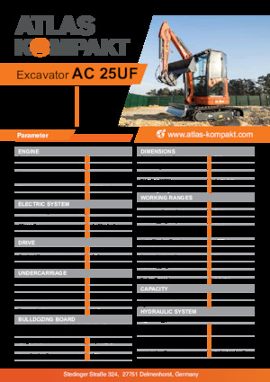 Miniescavatori Atlas Kompakt AC 25UF