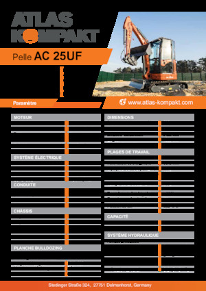 Miniescavatori Atlas Kompakt AC 25UF