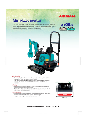 Miniescavatori Airman AX 08-3