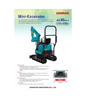 Miniescavatori Airman AX 10 U 4